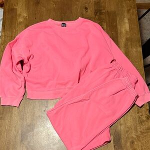 GAP Womens Bright Pink Joggers